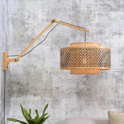 GOOD&MOJO Wandlampen|Wandlamp Bhutan 50cm, Bamboe Naturel