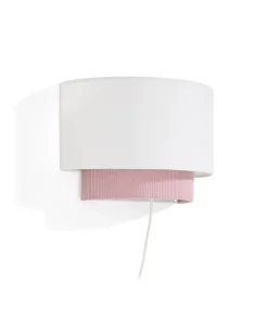 Kave Home Wandlampen|Wandlamp Bianella Rib Velvet, kleur Roze