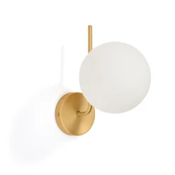 Kave Home Wandlampen|Wandlamp Brisia Glas en messing Wit