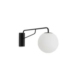 Kave Home Wandlampen|Wandlamp Eilo Glas en metaal, kleur Zwart