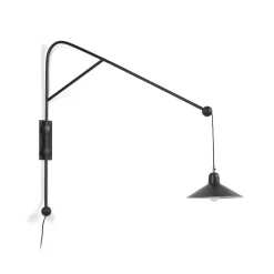 Kave Home Wandlampen|Wandlamp Eleazar Zwart
