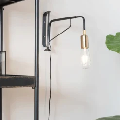 ZILT Wandlampen|Wandlamp Elga Zwart