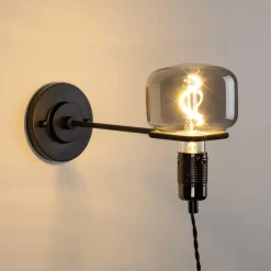 Zuiver Wandlampen|Wandlamp Hazy kleur Zwart