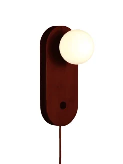 GOOD&MOJO Wandlampen|Wandlamp Java Bamboe en glas, kleur Bruin