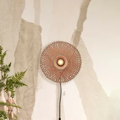 GOOD&MOJO Wandlampen|Wandlamp Kalimantan Bamboe, 30cm