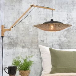 GOOD&MOJO Wandlampen|Wandlamp Kalimantan Large, Bamboe Naturel