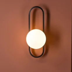Nohr Wandlampen|Wandlamp Kiosha Zwart