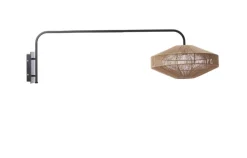 Light & Living Wandlampen|Wandlamp Lyra kleur Naturel/Mat Zwart
