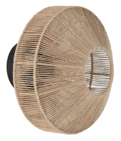 Light & Living Wandlampen|Wandlamp Lyra kleur Naturel/Mat Zwart