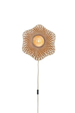 GOOD&MOJO Wandlampen|Wandlamp Madura Bamboe, kleur Naturel/Bruin