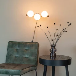 ZILT Wandlampen|Wandlamp Monique 3-lamps, kleur Wit