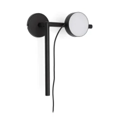 Kave Home Wandlampen|Wandlamp Orey Met verplaatsbare spot, kleur Zwart