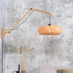 GOOD&MOJO Wandlampen|Wandlamp Palawan Ø40cm, Bamboe Naturel