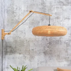 GOOD&MOJO Wandlampen|Wandlamp Palawan Ø60cm, Bamboe Naturel