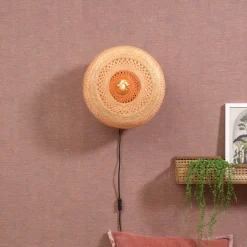GOOD&MOJO Wandlampen|Wandlamp Palawan 40cm, Bamboe Naturel