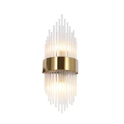 Richmond Interiors Wandlampen|Wandlamp Penelope Glas, kleur Goud