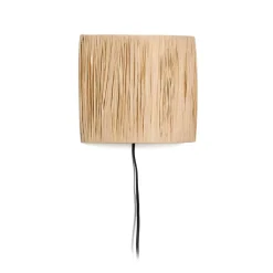 Kave Home Wandlampen|Wandlamp Pulmi Raffia, kleur Naturel