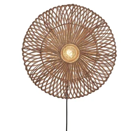 GOOD&MOJO Wandlampen|Wandlamp Zanzibar Rotan, 55cm