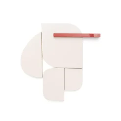 Kave Home Wandpanelen|Wandpaneel Danei 65 x 60cm, kleur /Rood Wit