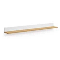 Kave Home Wandrekjes & Wandplanken|Wandplank Abilen Eiken, kleur Wit