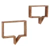 Artistiq Living Wandrekjes & Wandplanken|Wandplank Aeden Mangohout, Set van 2 stuks