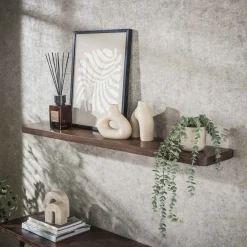 LifestyleFurn Wandrekjes & Wandplanken|Wandplank Alania Acaciahout Massief acacia bruin
