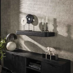 LifestyleFurn Wandrekjes & Wandplanken|Wandplank Doria Liquid metal Grijs
