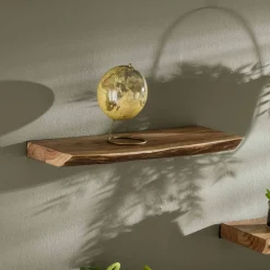 LifestyleFurn Wandrekjes & Wandplanken|Wandplank Edge Boomstam Acacia Massief acacia naturel