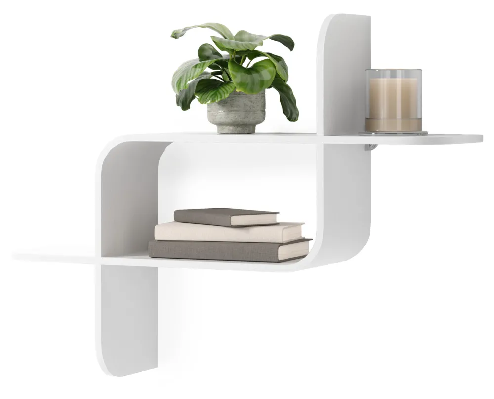 Umbra Wandrekjes & Wandplanken|Wandplank Montage 48 x 64cm Wit