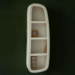 Dutchbone Wandrekjes & Wandplanken|Wandplank Veda Gerecycled marmer, 120 x 38cm