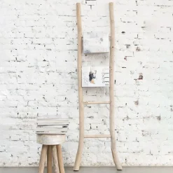 MUST Living Wandrekjes & Wandplanken|Wandrek / Ladder Must Have Teakhout, 182cm Naturel