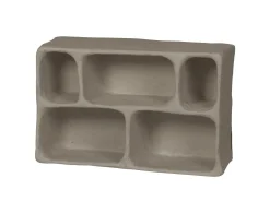 WOOOD Wandrekjes & Wandplanken|Wandrek Clay 70 x 45cm Grijs