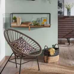 Kave Home Wandrekjes & Wandplanken|Wandrek Elisha 90cm, kleur Zwart