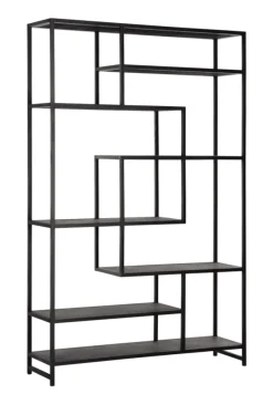 MUST Living Wandrekken & Wandkasten|Wandrek Harmony Leder en metaal, 120 x 190cm Zwart