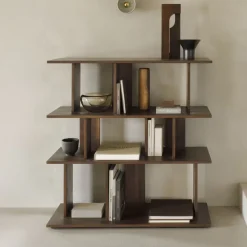 Ethnicraft Wandrekken & Wandkasten|Wandrek Irregular Gevernist Teakhout Bruin