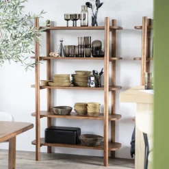 Eleonora Wandrekken & Wandkasten|Wandrek Julian Acaciahout, 170 x 110cm Bruin