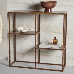 Nohr Wandrekken & Wandkasten|Wandrek Keonte 81 x 80cm, kleur Walnoot