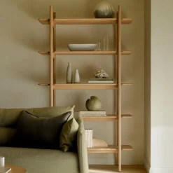 Ethnicraft Wandrekken & Wandkasten|Wandrek PI Geolied Eikenhout, 187 x 110cm, kleur Naturel