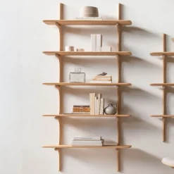 Ethnicraft Wandrekjes & Wandplanken|Wandrek PI Hout, Met 5 planken