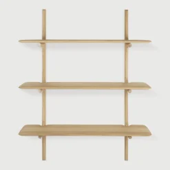 Ethnicraft Wandrekjes & Wandplanken|Wandrek PI Hout, Met 3 planken