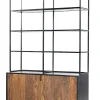 Tower Living Wandrekken & Wandkasten|Wandrek Taviano Met 2 deuren, Sheesham- en mangohout, 180 x 110cm