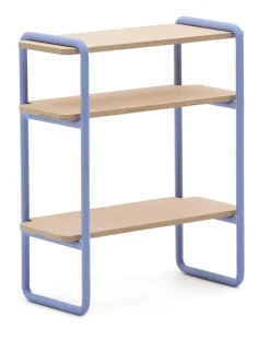 Kave Home Opbergkasten|Wandrek Tinn 70 x 60cm Blauw