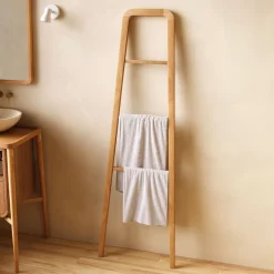 Kave Home Badkameraccessoires|Wandrekken & Wandkasten|Wandrek Uliana Teakhout Naturel