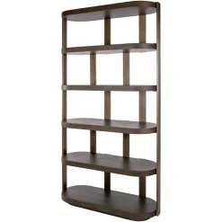 Richmond Interiors Wandrekken & Wandkasten|Wandrek Wexford Eikenfineer en metaal Bruin