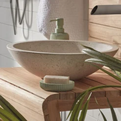 Kave Home Badkameraccessoires|Overige Decoratie|Waskom Kuveni Ø40cm, Terrazzo Wit