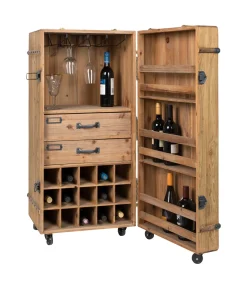 Dutchbone Wijnkasten & Wijnrekken|Wijnkast Lico 109 x 50cm Hout