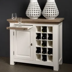 Tower Living Wijnkasten & Wijnrekken|Opbergkasten|Wijnkast Parma kleur wit Wit (RAL 9010)