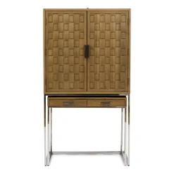 Rivièra Maison Wijnkasten & Wijnrekken|Opbergkasten|Wijnkast/Opbergkast Southend Eikenhout, 182 x 100cm