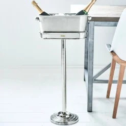 Rivièra Maison Keukengerei|Wijnkoeler Paris Cooler Op standaard Zilver