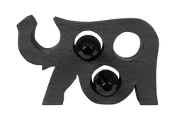 MUST Living Wijnkasten & Wijnrekken|Wijnrek Elephant Suarhout, kleur Zwart